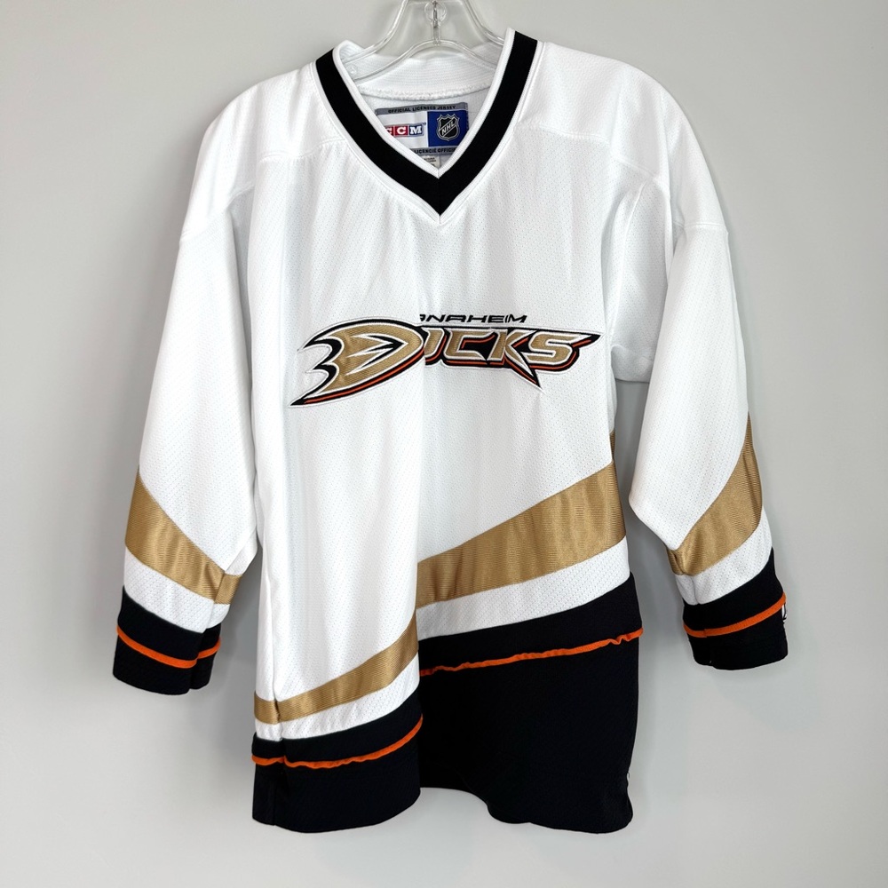 Anaheim Ducks Official License Jersey Youth Size L/XL White Connor